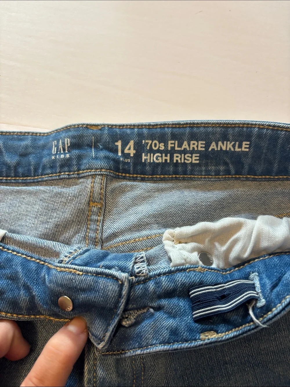 Girl’s Gap 14 Plus Blue Embroidered Flare Jeans
